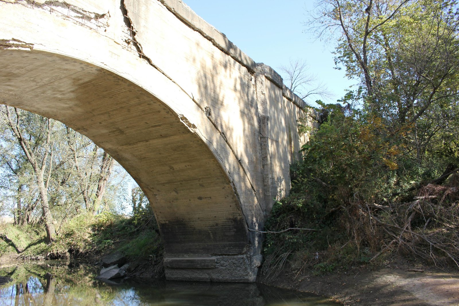 Looking east